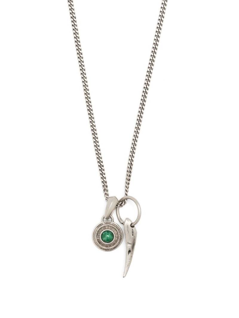 Roberto Cavalli charm-detail curb-chain necklace - Silver von Roberto Cavalli