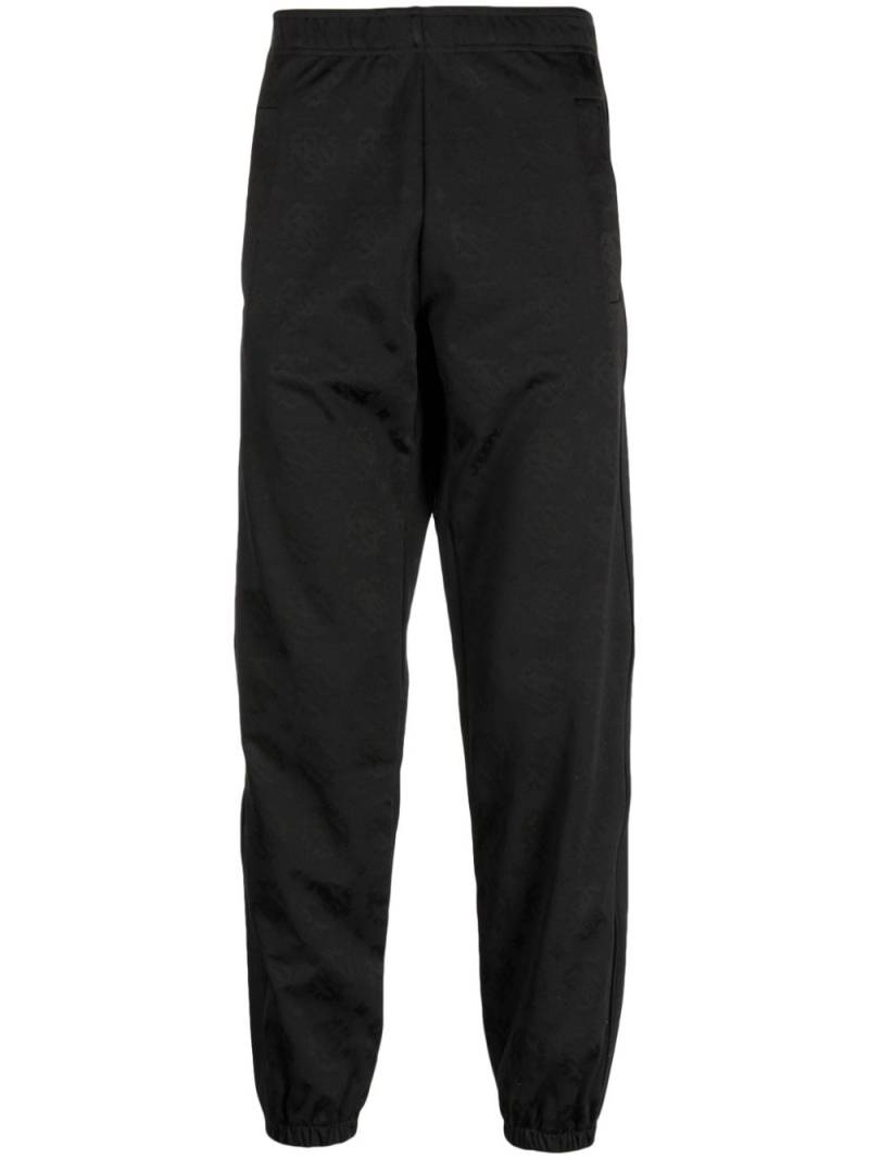 Roberto Cavalli jacquard logo track trousers - Black von Roberto Cavalli