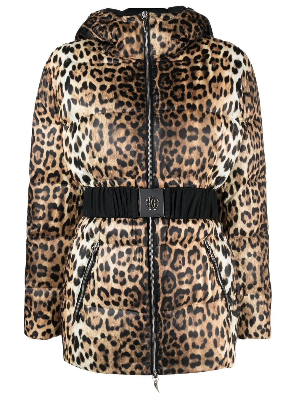 Roberto Cavalli leopard-print padded jacket - Neutrals von Roberto Cavalli