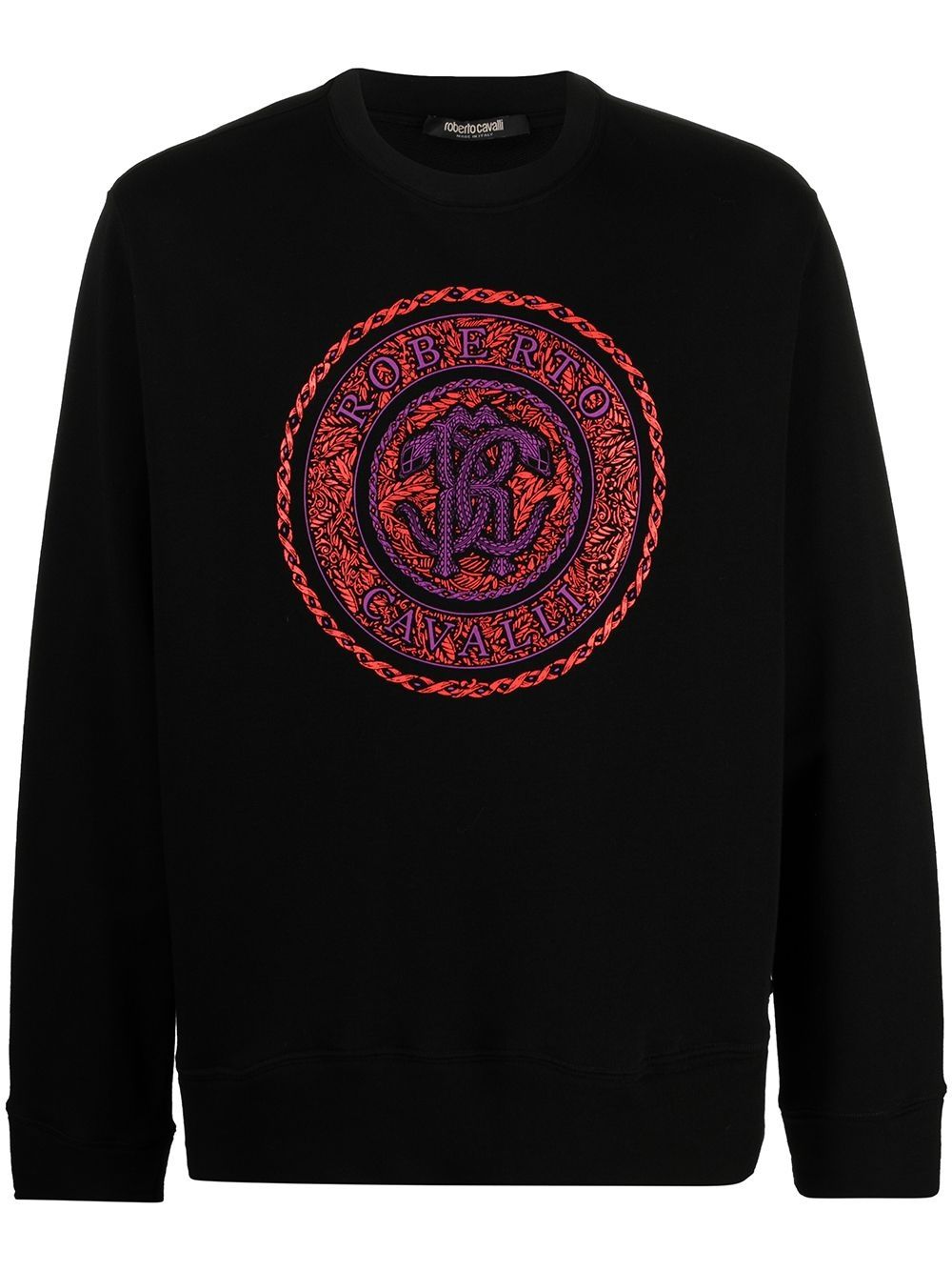 Roberto Cavalli logo motif sweatshirt - Black von Roberto Cavalli