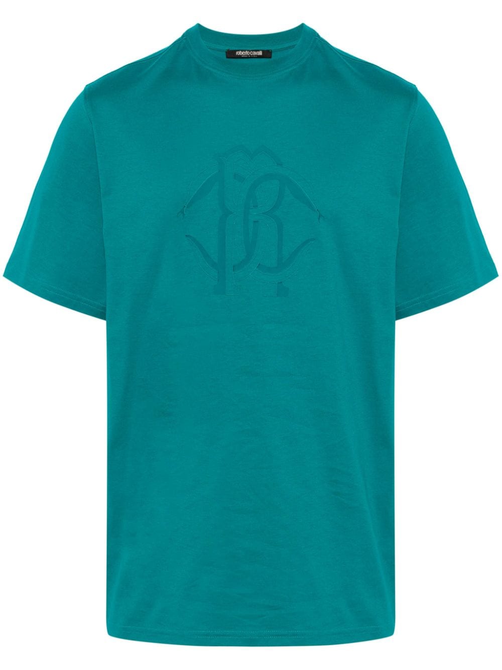 Roberto Cavalli logo-print cotton T-shirt - Green von Roberto Cavalli
