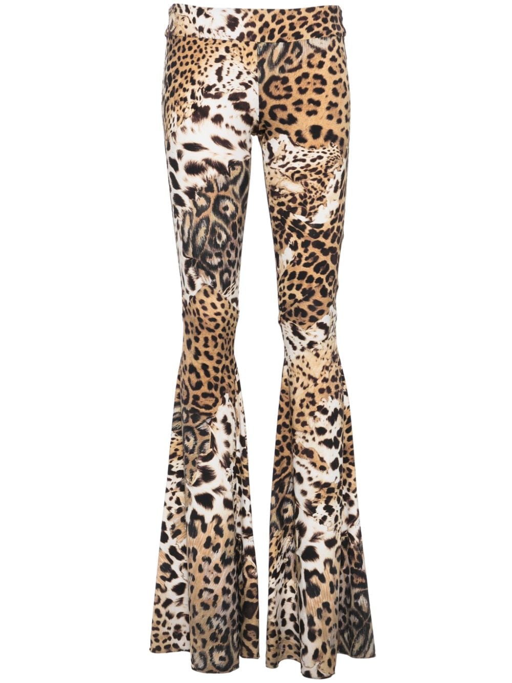Roberto Cavalli low-rise flared leggings - Neutrals von Roberto Cavalli