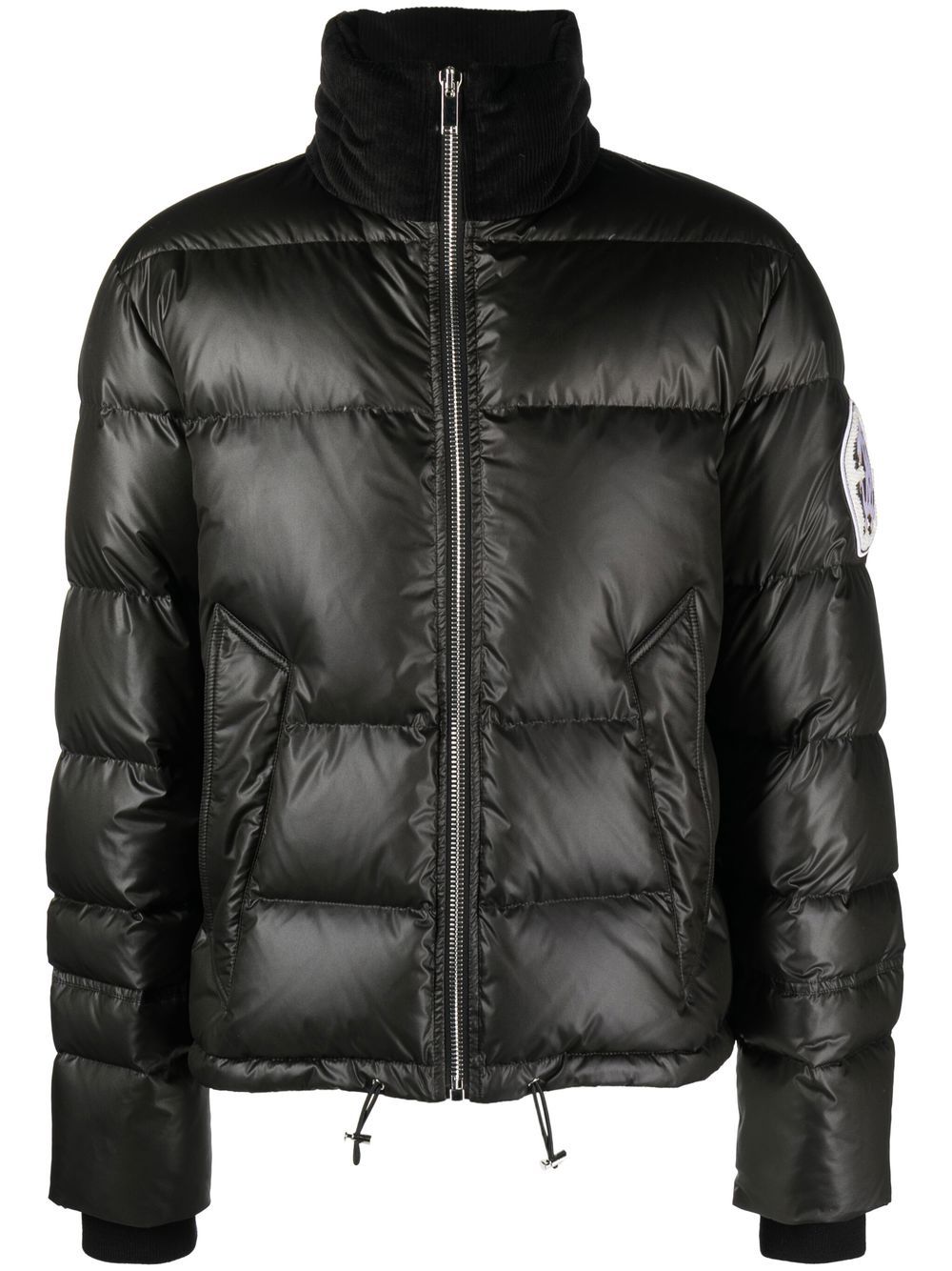Roberto Cavalli padded corduroy-panel jacket - Black von Roberto Cavalli