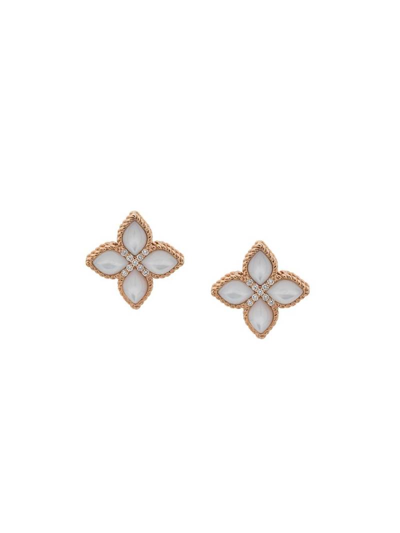 Roberto Coin 18kt gold Princess Flower diamond studs earrings - White von Roberto Coin