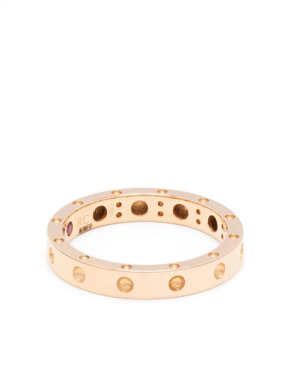 Roberto Coin 18kt rose gold Pois Moi thin band ring - Pink von Roberto Coin