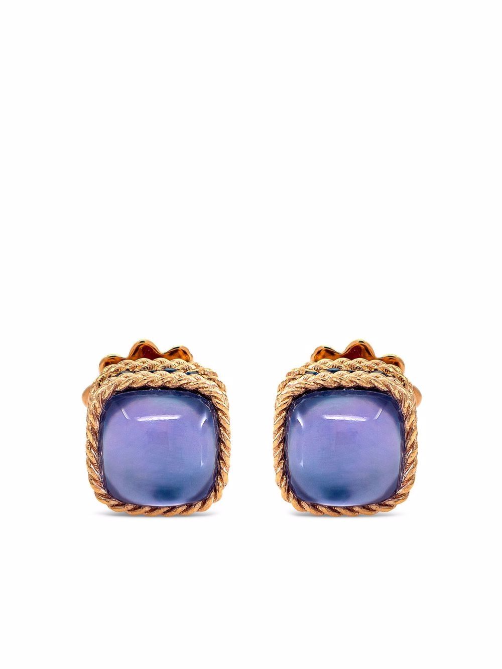 Roberto Coin 18kt rose gold Roman Barocco blue sapphire, amethyst and lapis lazuli stud earrings - Pink von Roberto Coin