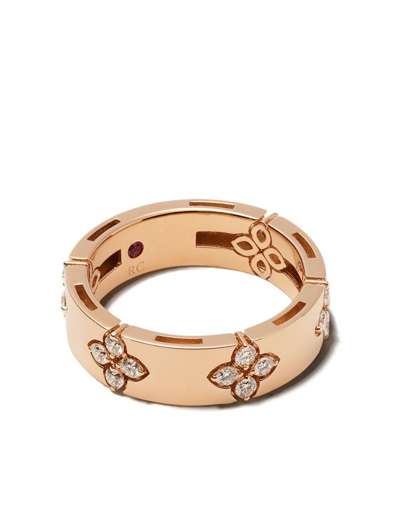 Roberto Coin 18kt rose gold diamond Love in Verona ring - Pink von Roberto Coin