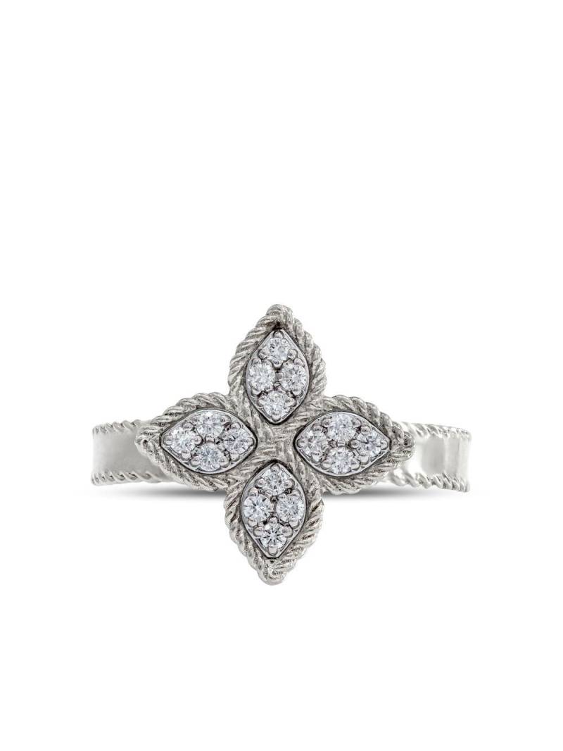 Roberto Coin 18kt white gold Princess Flower diamond ring - Silver von Roberto Coin