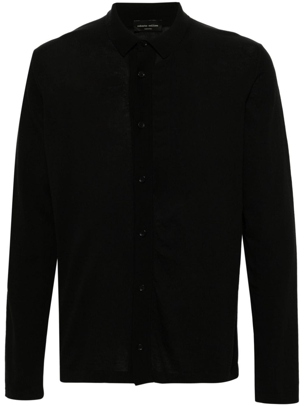 Roberto Collina classic-collar cotton shirt - Black von Roberto Collina