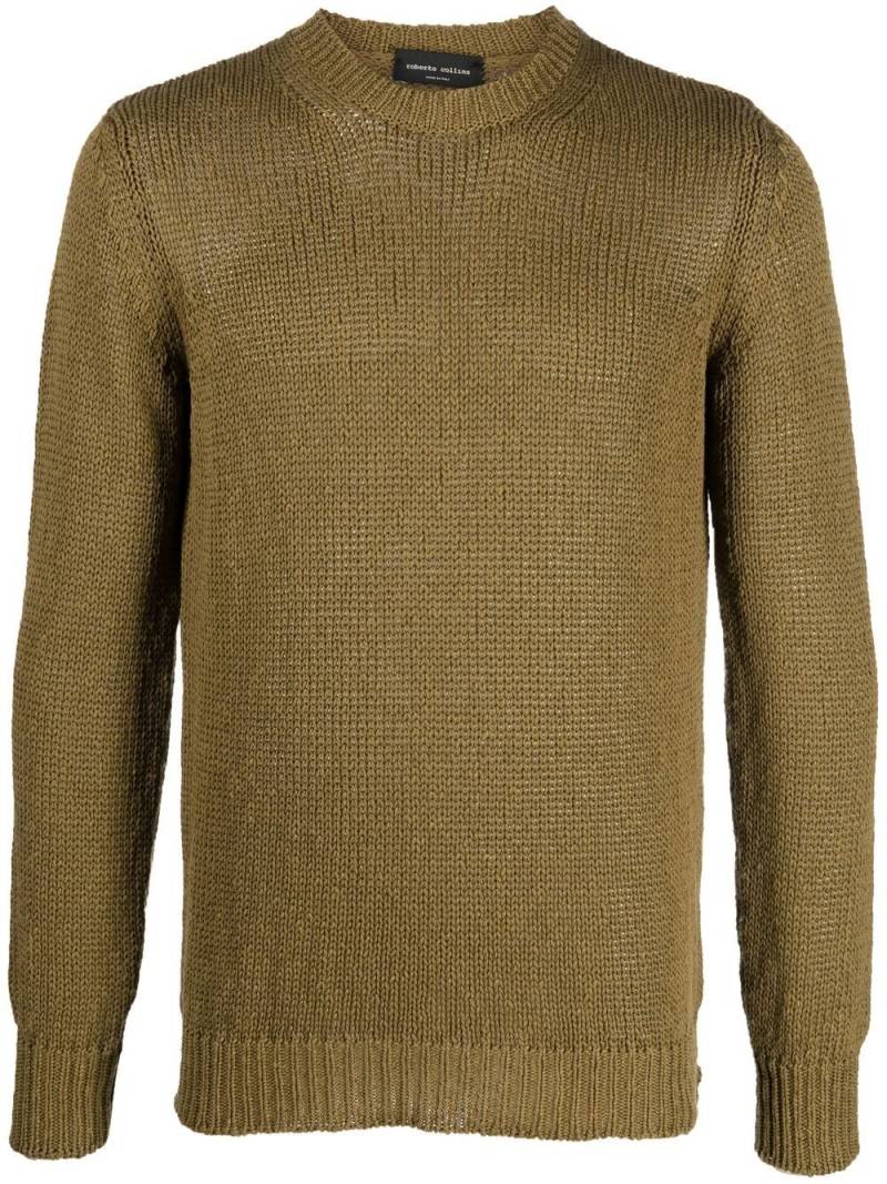 Roberto Collina cotton-blend knitted jumper - Green von Roberto Collina