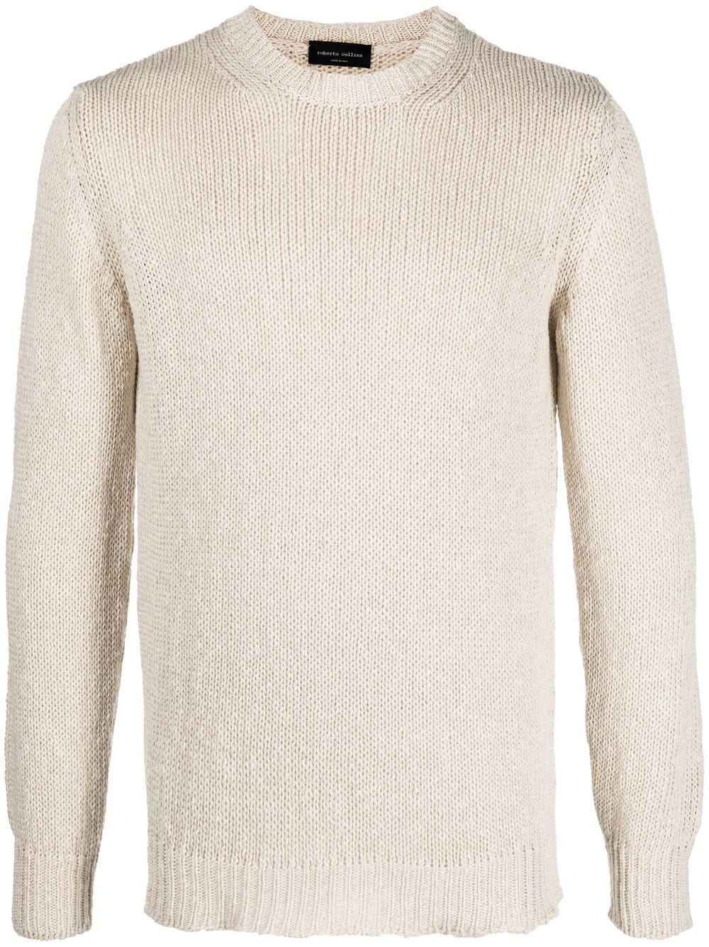Roberto Collina cotton-blend knitted jumper - Neutrals von Roberto Collina