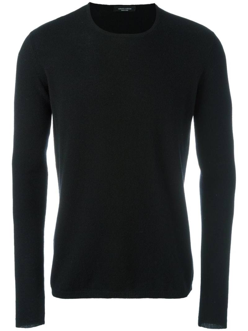 Roberto Collina crew neck jumper - Black von Roberto Collina