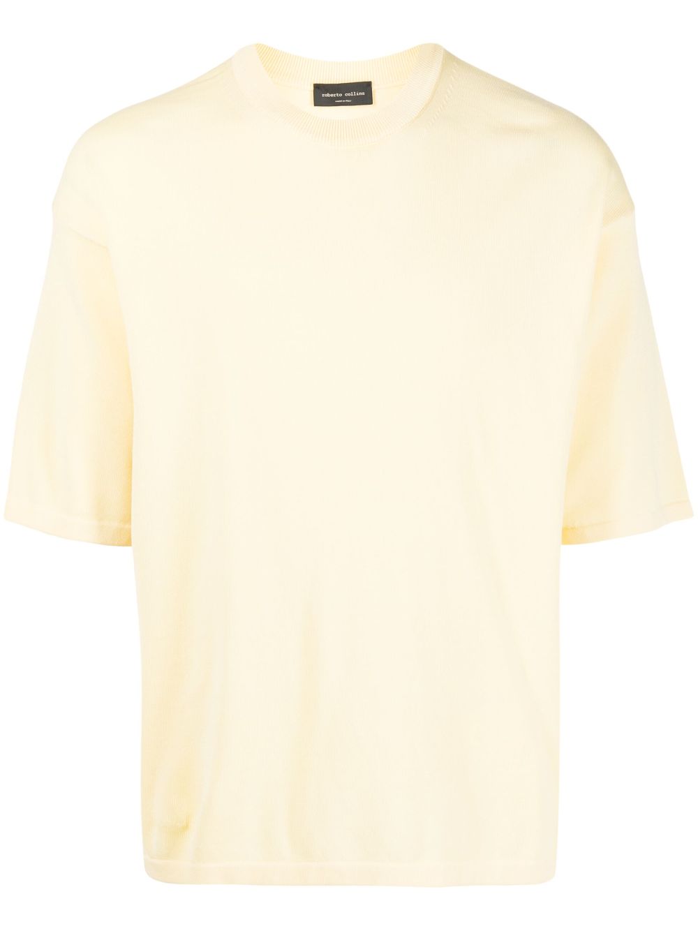 Roberto Collina crew-neck knitted T-shirt - Yellow von Roberto Collina