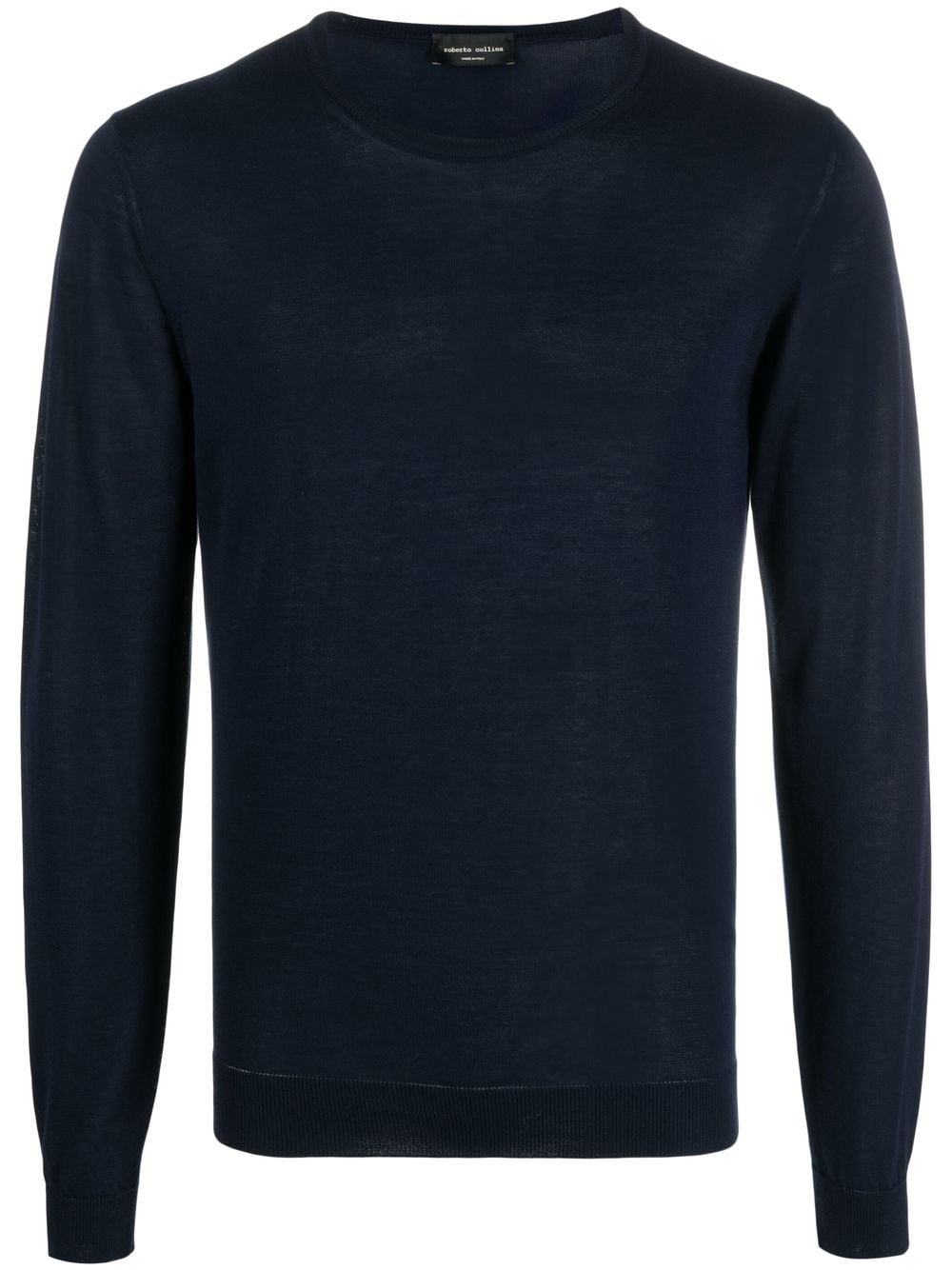 Roberto Collina crew-neck long-sleeve jumper - Blue von Roberto Collina