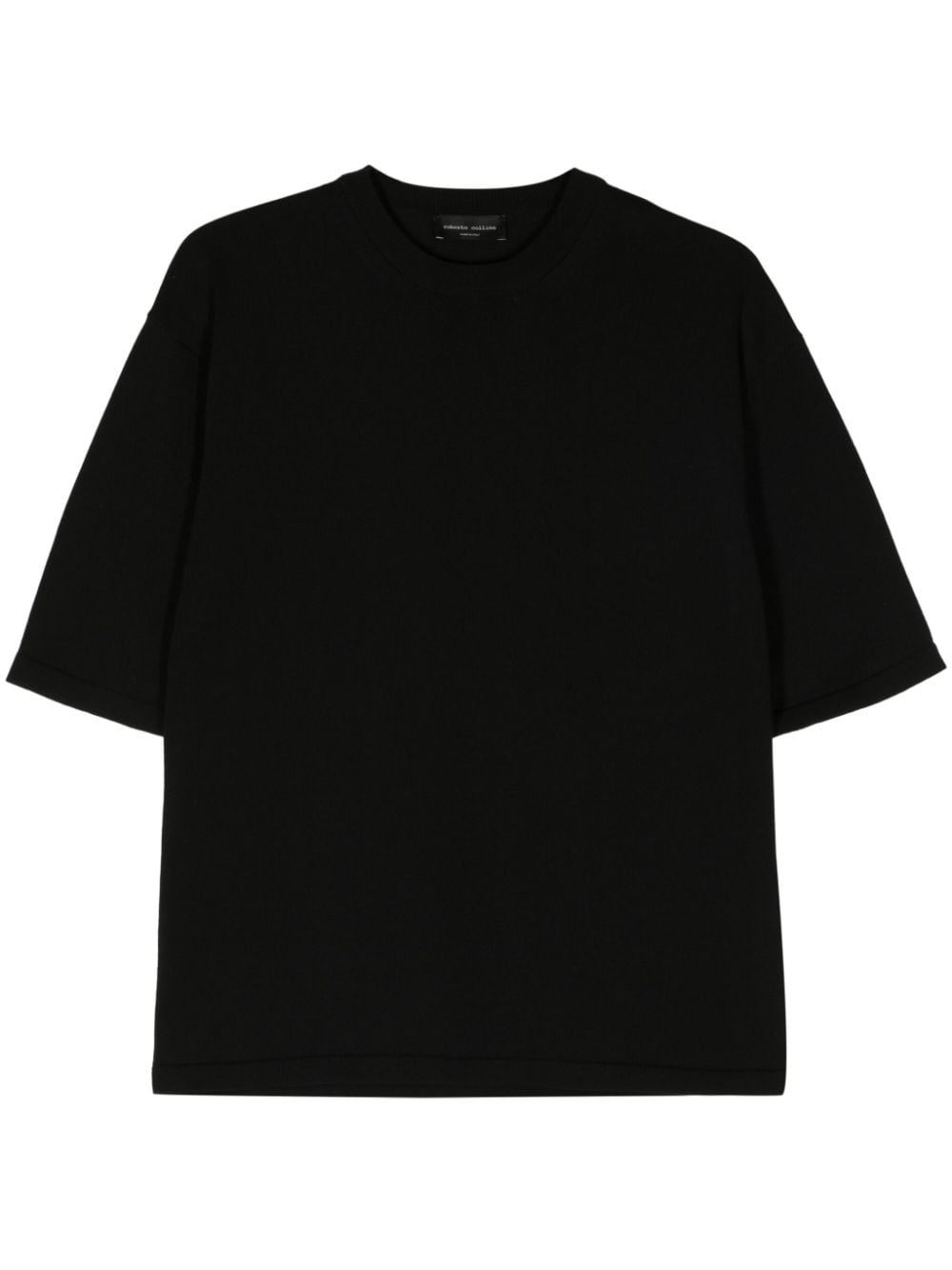 Roberto Collina knitted cotton T-shirt - Black von Roberto Collina