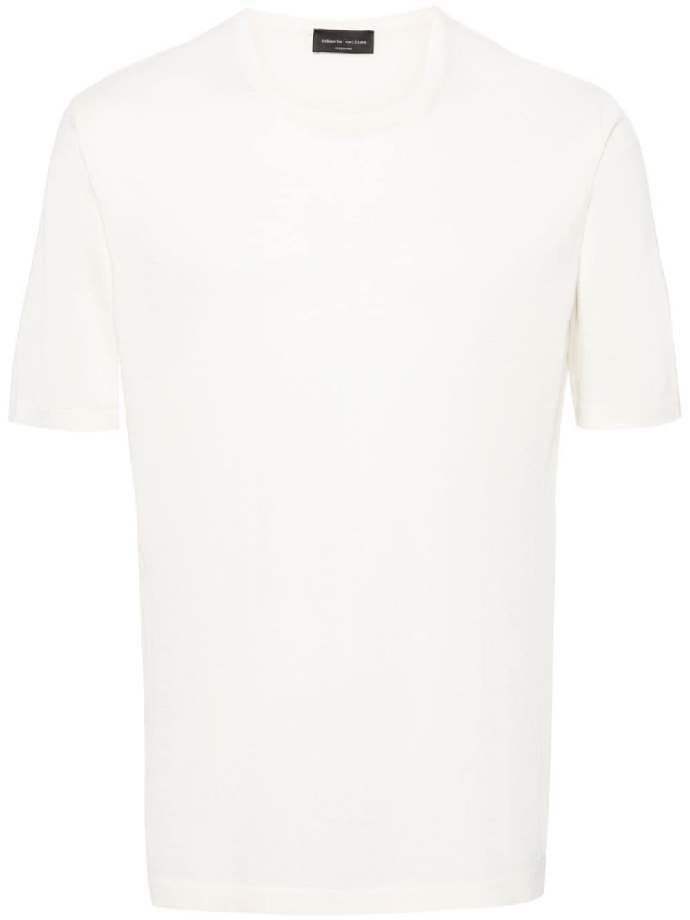 Roberto Collina knitted cotton T-shirt - Neutrals von Roberto Collina