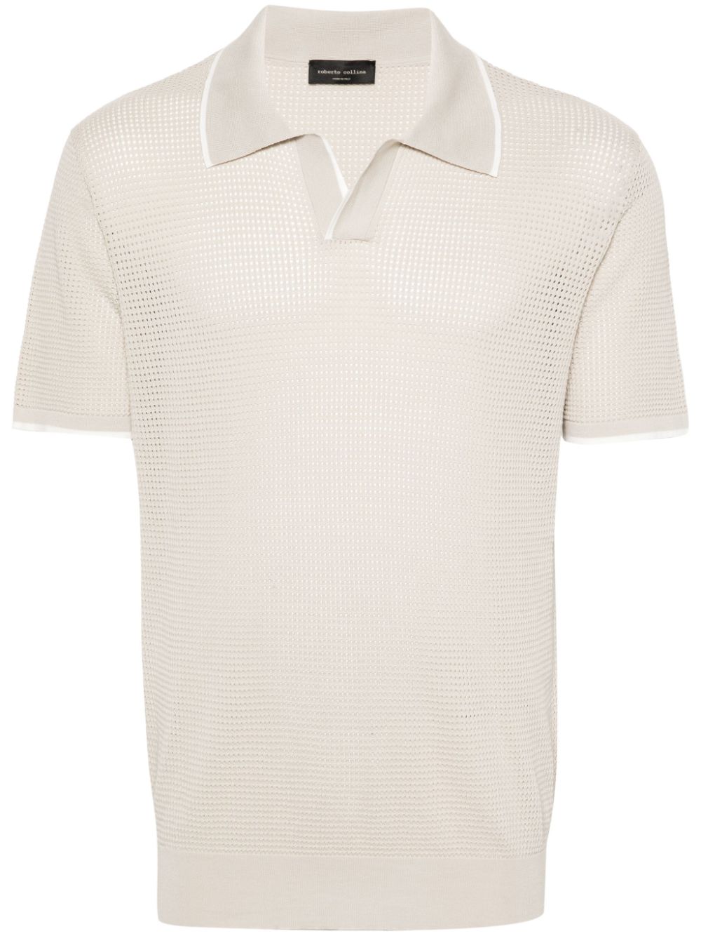 Roberto Collina knitted cotton polo shirt - Neutrals von Roberto Collina