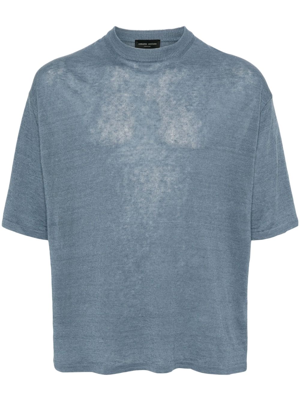 Roberto Collina knitted linen T-shirt - Blue von Roberto Collina