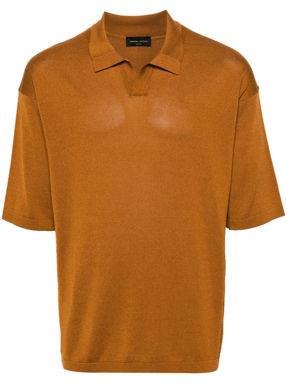 Roberto Collina knitted polo shirt - Brown von Roberto Collina