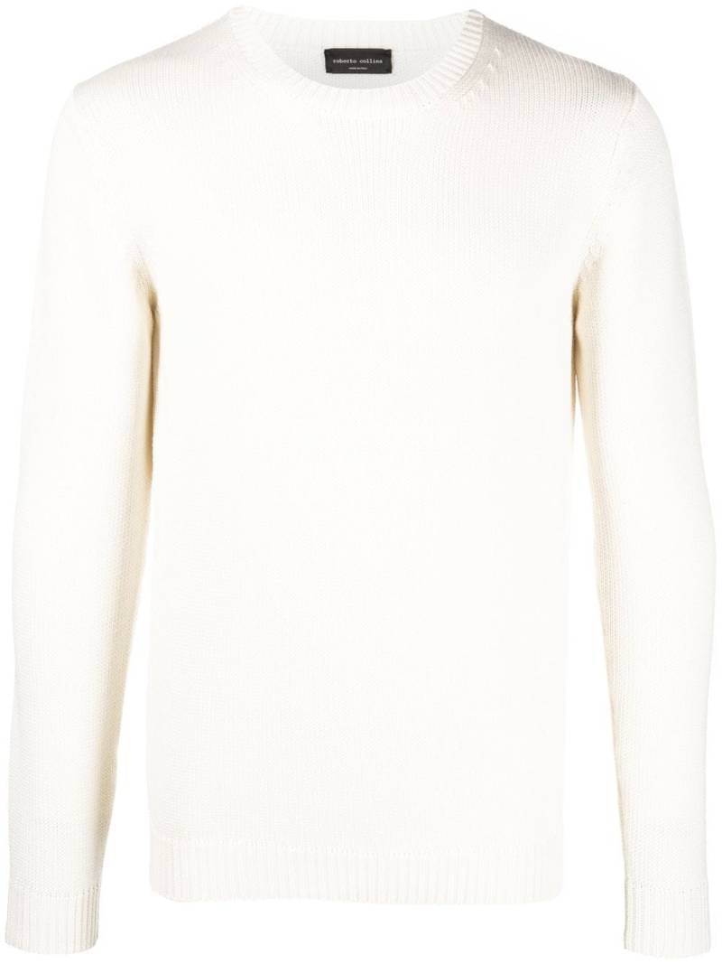 Roberto Collina long-sleeve merino-wool jumper - White von Roberto Collina