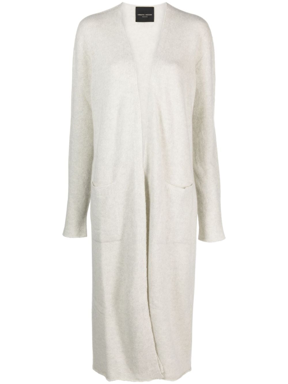 Roberto Collina open-front long-length cardigan - Grey von Roberto Collina