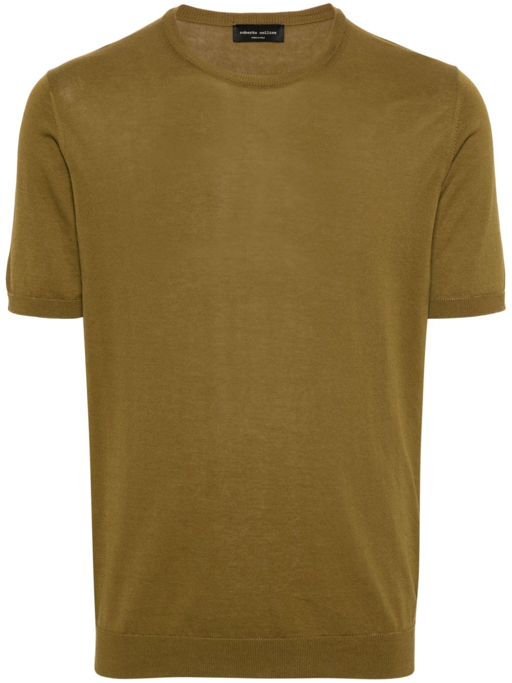 Roberto Collina ribbed shortsleeved jumper - Green von Roberto Collina