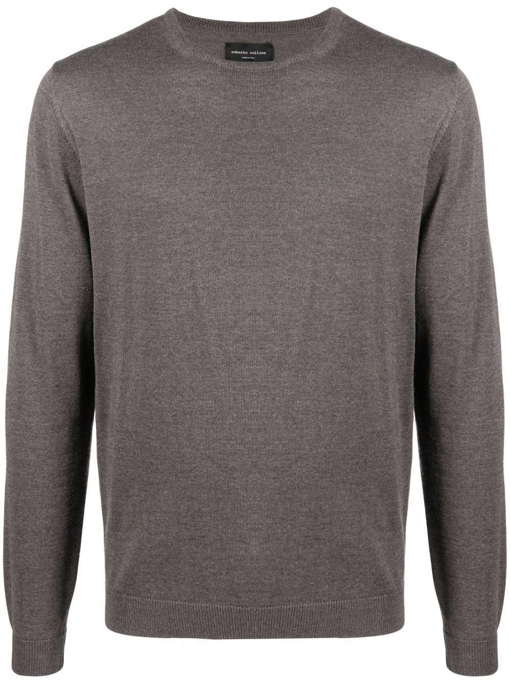 Roberto Collina round-neck merino jumper - Grey von Roberto Collina