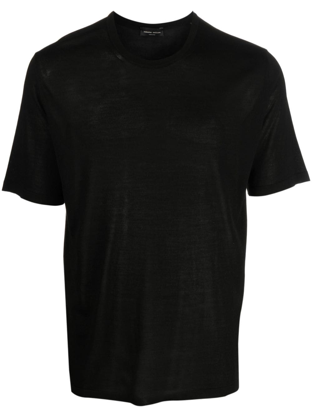 Roberto Collina short-sleeve silk T-shirt - Black von Roberto Collina