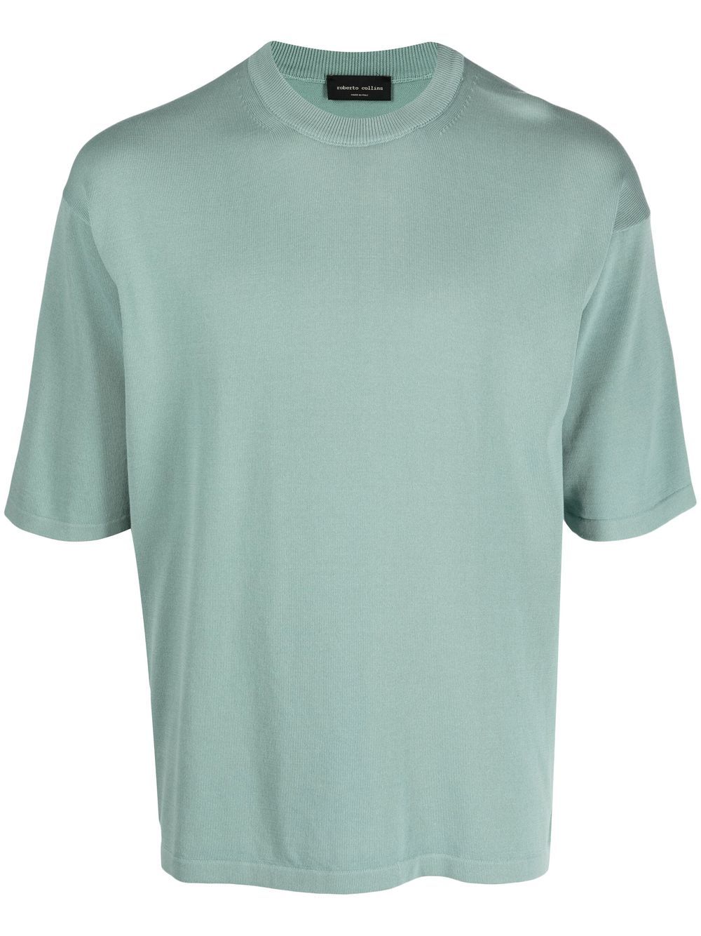 Roberto Collina short-sleeved knitted T-shirt - Green von Roberto Collina