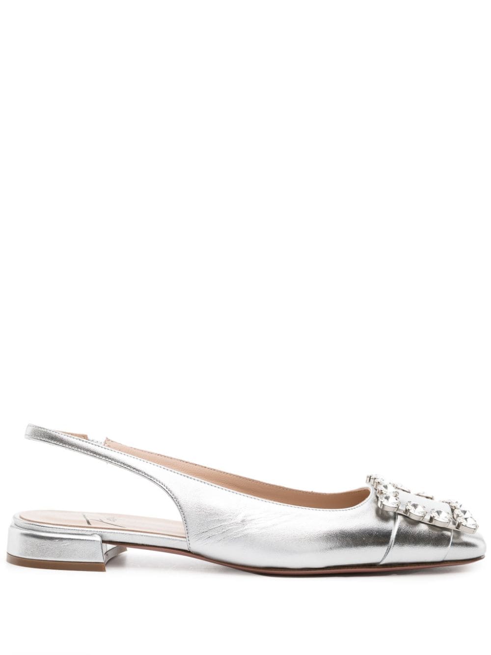 Roberto Festa Alaia buckle-embellished ballerina shoes - Silver von Roberto Festa