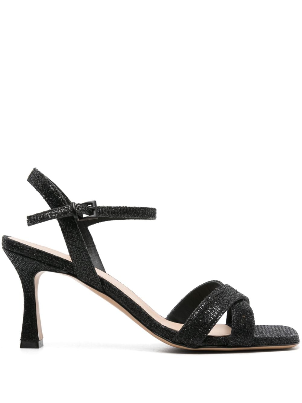 Roberto Festa Mesia 70mm glittered sandals - Black von Roberto Festa