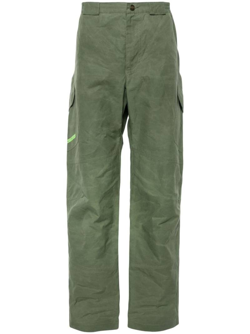 Robyn Lynch waxed cotton cargo trousers - Green von Robyn Lynch