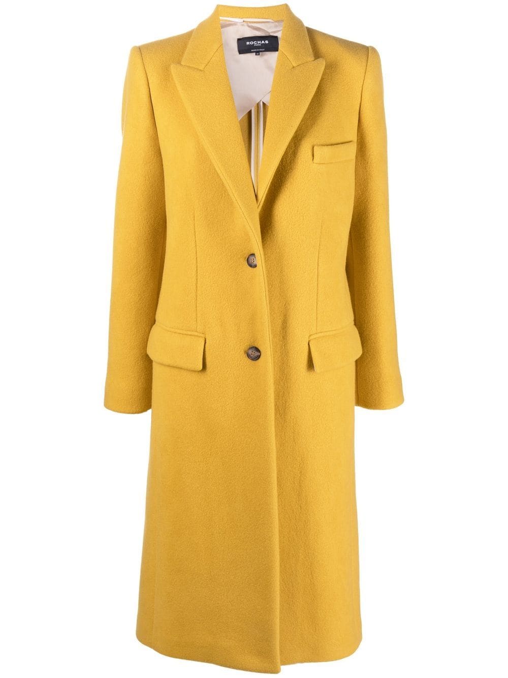 Rochas single-breasted virgin-wool coat - Yellow von Rochas