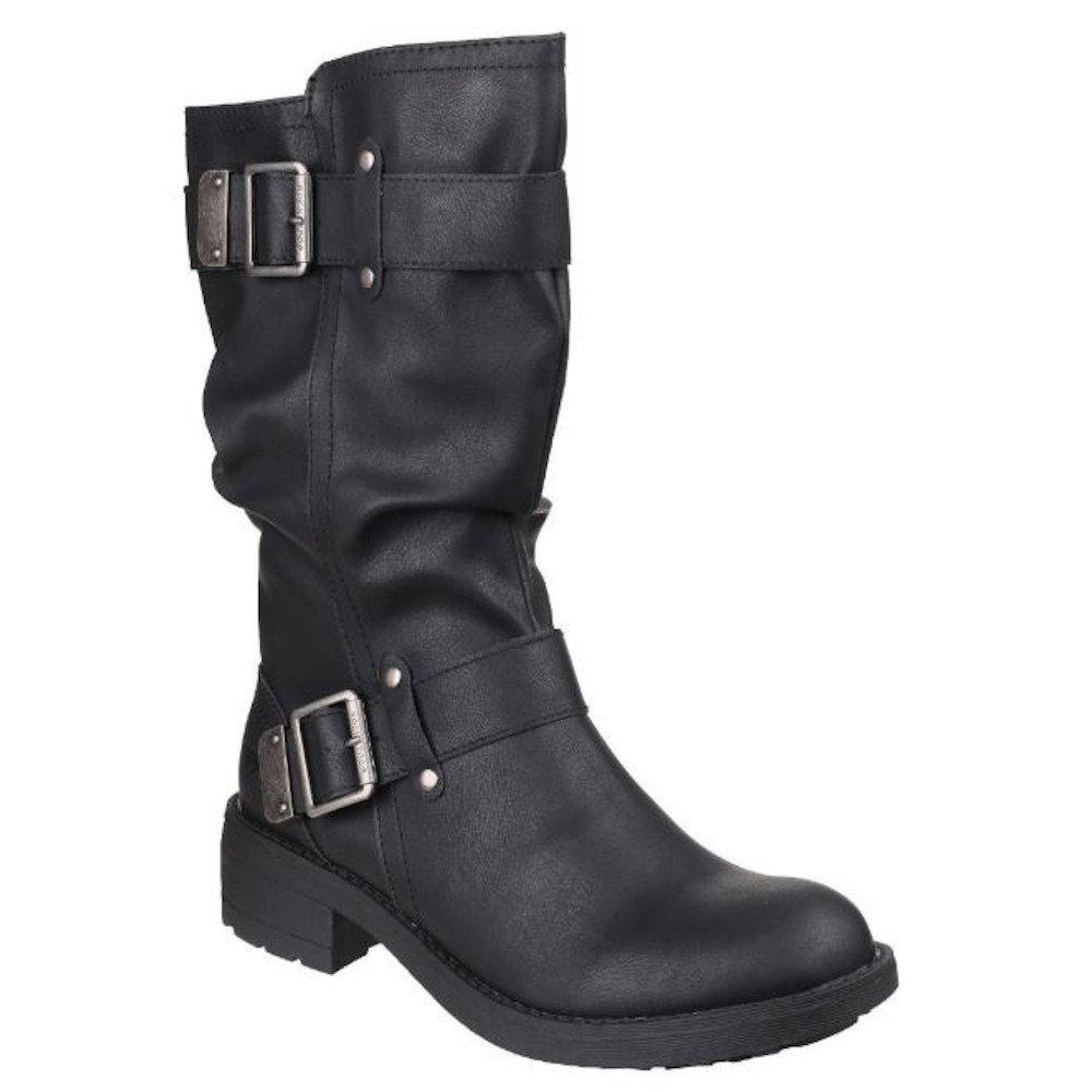 Kunstlederbikerstiefel Trumble Damen Schwarz 36 von Rocket Dog