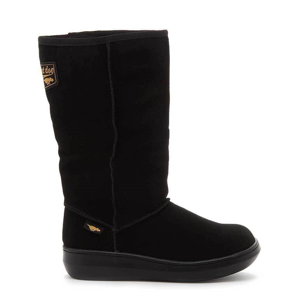 Lange Stiefel Sugardaddy, Leder Damen Schwarz 38 von Rocket Dog