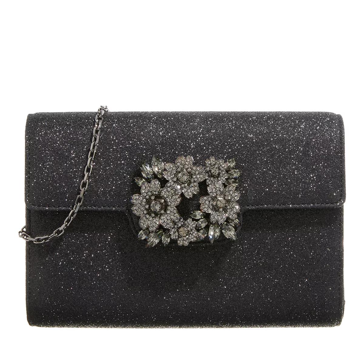 Roger Vivier Handtasche - RV Bouquet Mini Pouch - Gr. unisize - in Schwarz - für Damen von Roger Vivier