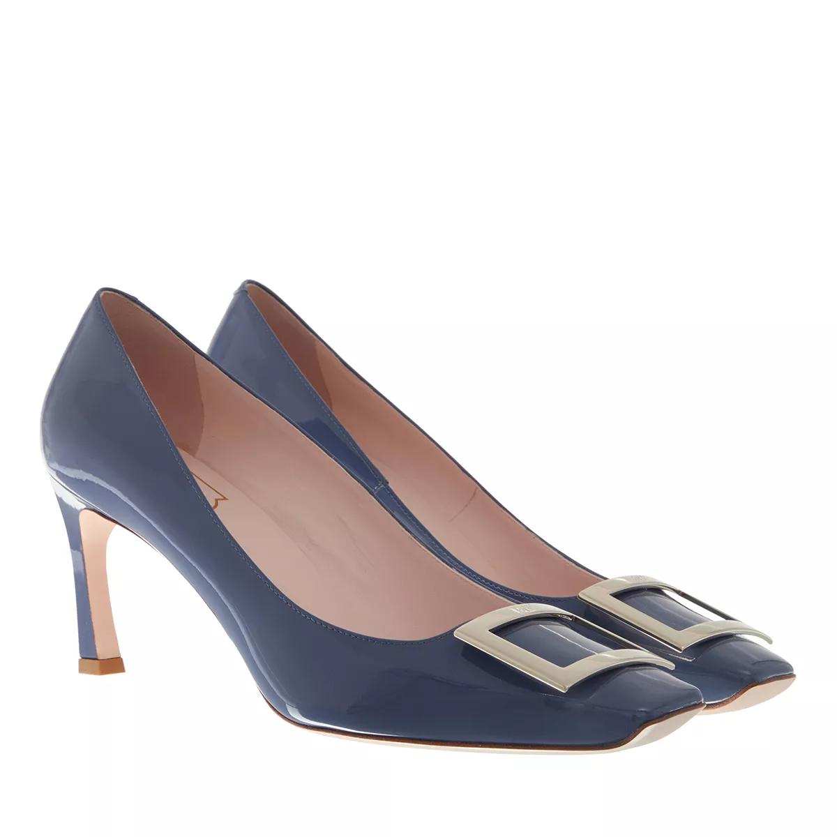 Roger Vivier Pumps & High Heels - Trompette Metal Buckle Pumps In Leather - Gr. 37 (EU) - in Violett - für Damen von Roger Vivier