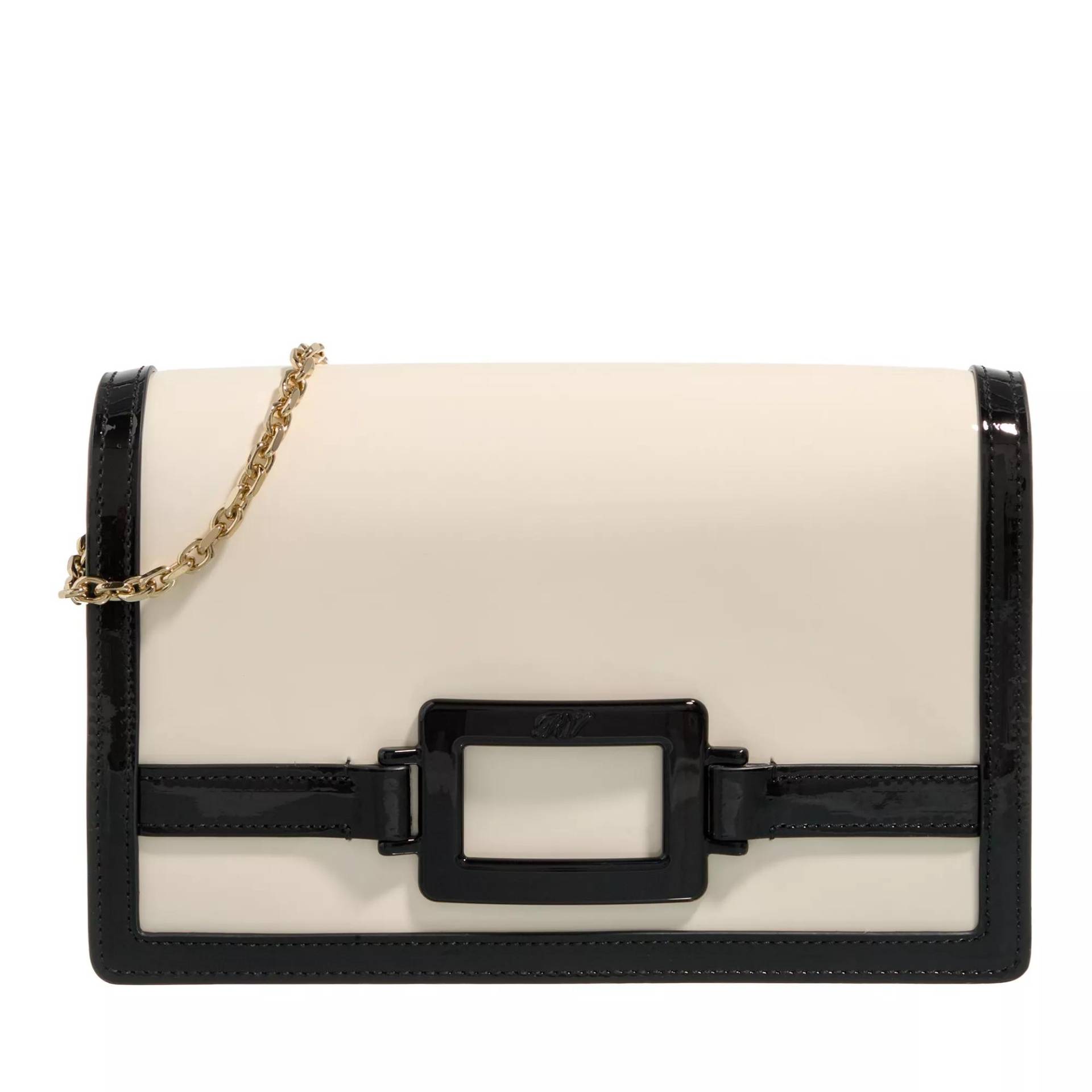 Roger Vivier Umhängetasche - Belle Vvier Voyage Clutch - Gr. unisize - in Creme - für Damen