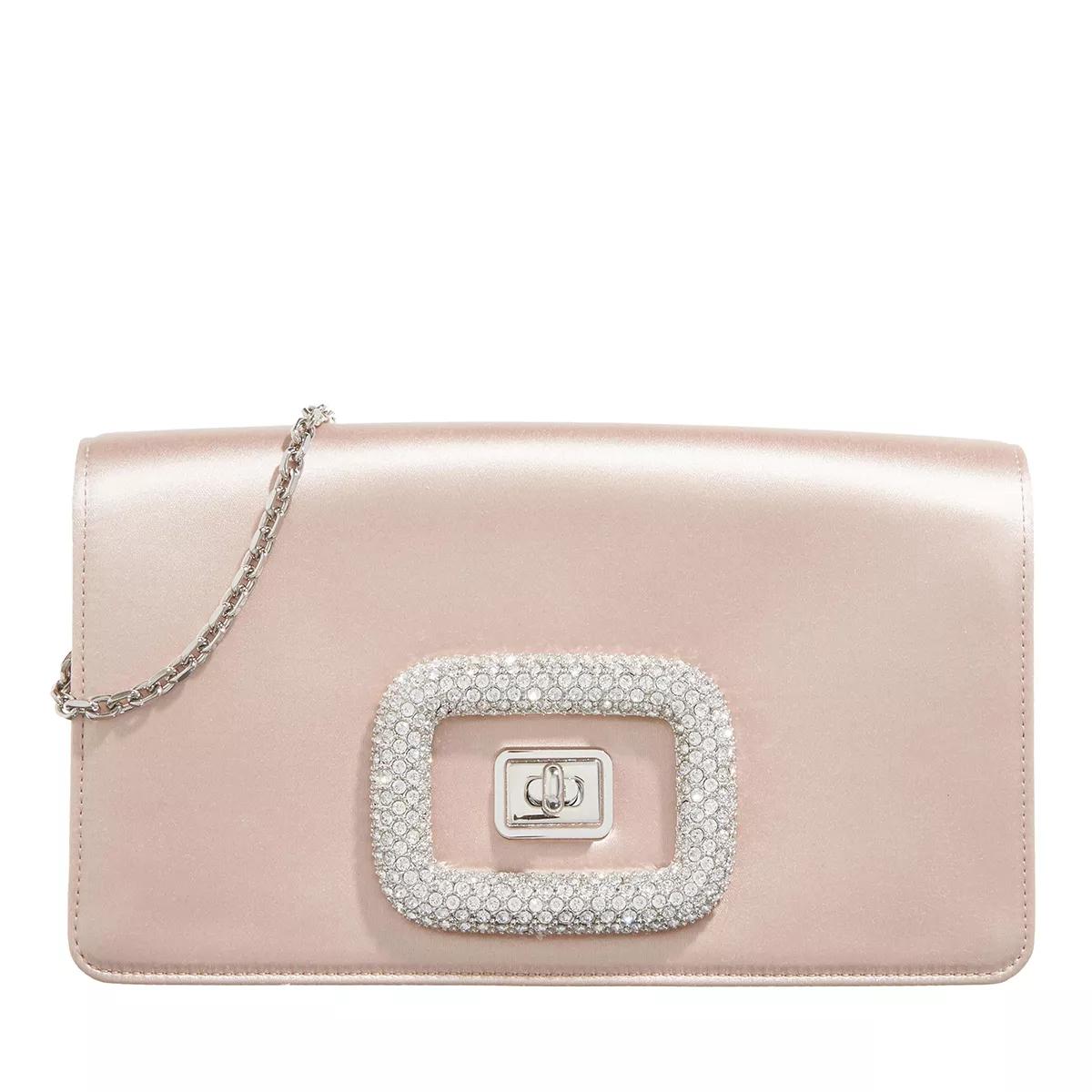 Roger Vivier Umhängetasche - Viv Choc Jewel Mini Bag - Gr. unisize - in Beige - für Damen von Roger Vivier