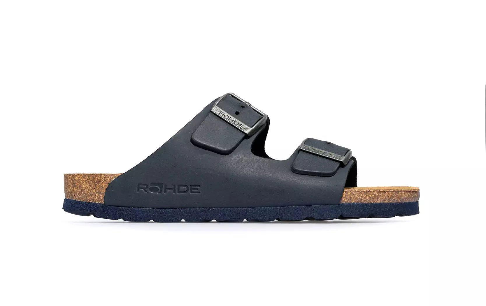 Grado - Leder Sandale Herren Blau 41 von Rohde