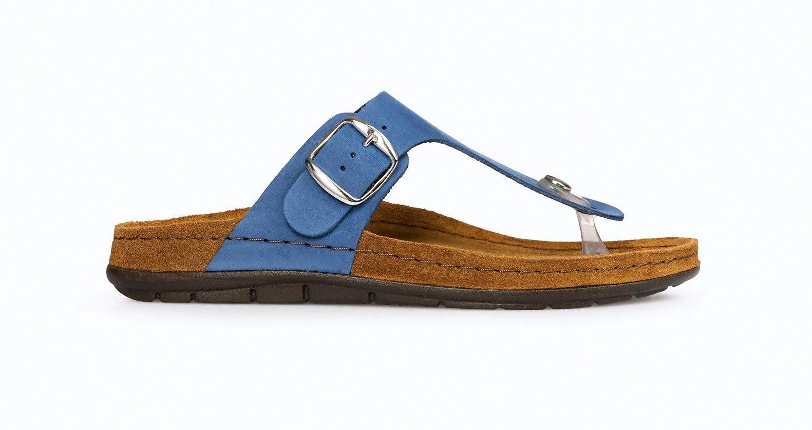Rodigo - Leder Sandale Damen Blau 36 von Rohde
