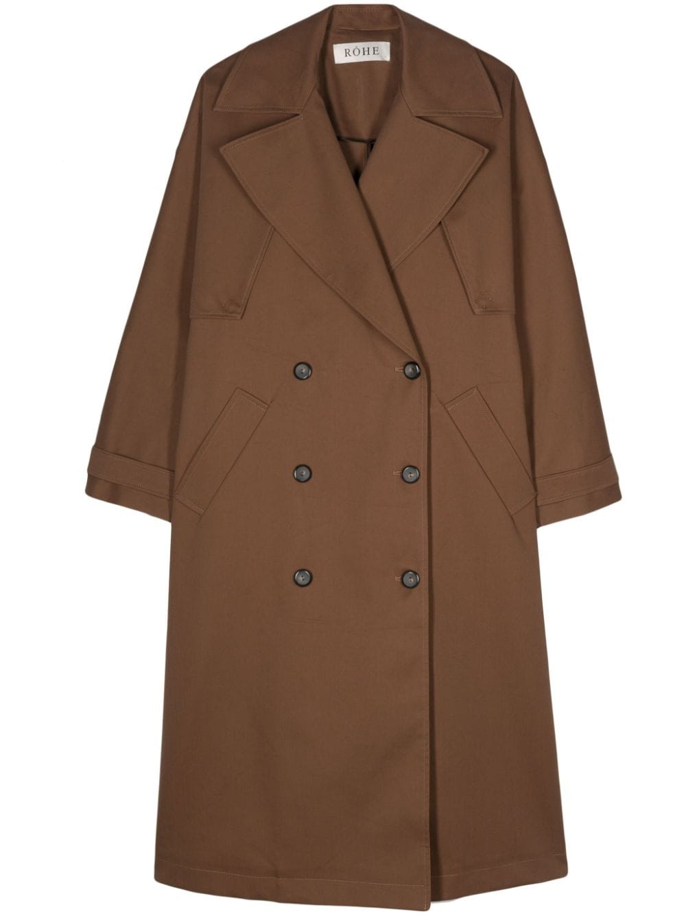 Róhe double-breasted trench coat - Brown von Róhe