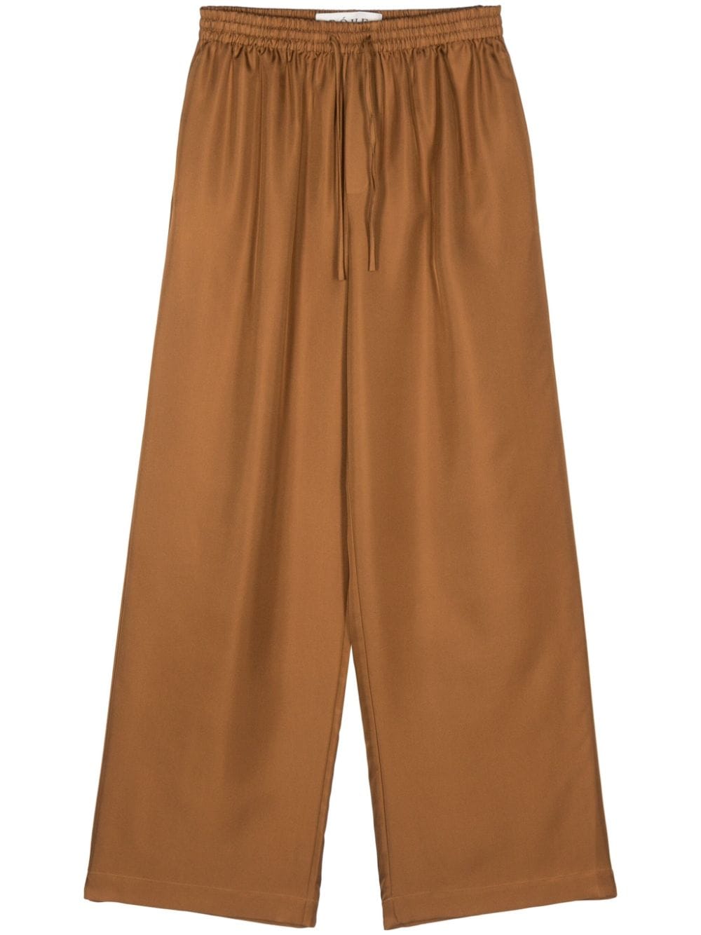 Róhe elasticated-waistband silk trousers - Brown von Róhe