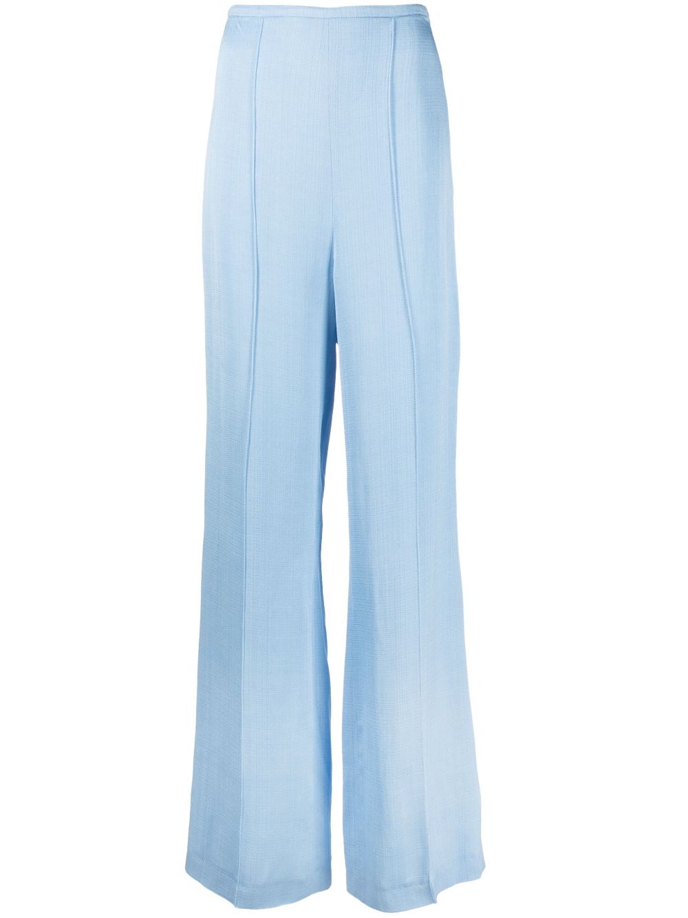 Róhe pressed-crease wide-leg trousers - Blue von Róhe