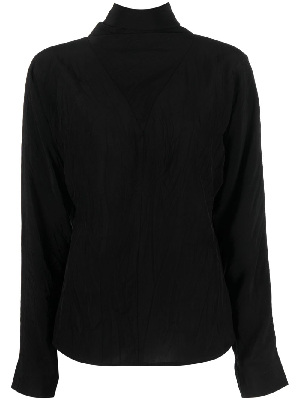 Róhe pussy-bow collar blouse - Black von Róhe