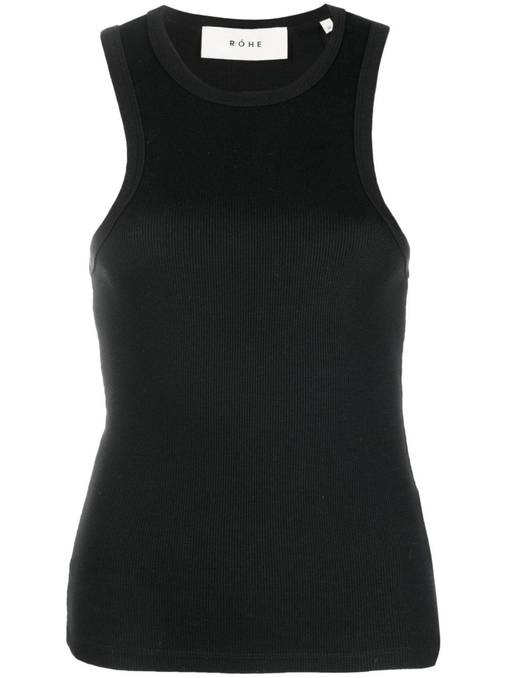 Róhe ribbed-knit tank top - Black von Róhe