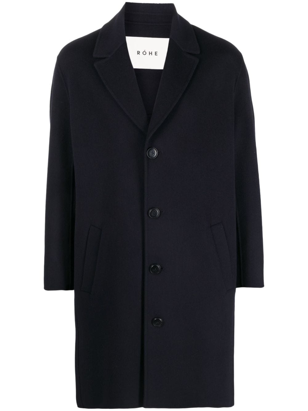 Róhe single-breasted wool coat - Blue von Róhe