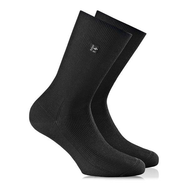Wadenlange Socken Herren Black 39-40 von Rohner