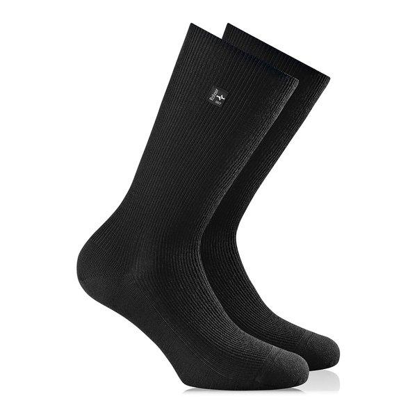 Wadenlange Socken Herren Black 41-42 von Rohner