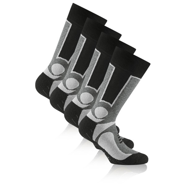 Rohner - Basic Trekking 2er Pack - Wandersocken Gr 35-38 grau/schwarz Rohner - Basic Trekking 2er Pack - Wandersocken Gr 35-38 grau/schwarz von Rohner